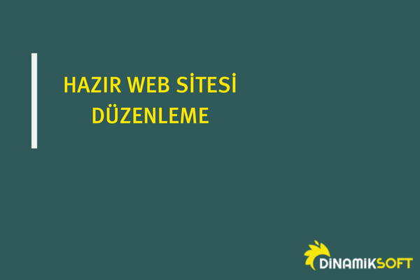 hazir web sitesi duzenleme